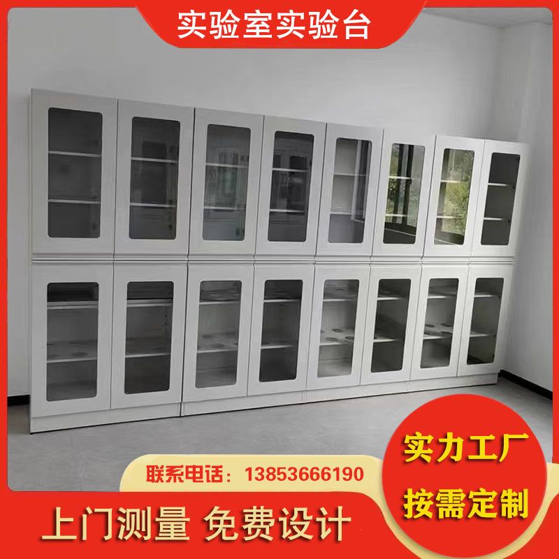 山東實驗臺實驗室化學(xué)儀器柜玻璃門器皿柜試劑柜廠家